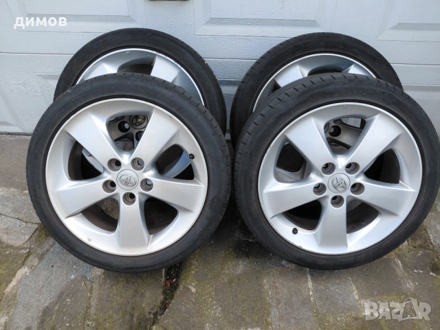 Оригинални ляти джанти 17-ки с летни гуми 