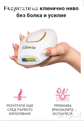 Фотоепилатор Glowie , снимка 6 - Епилатори - 54883108