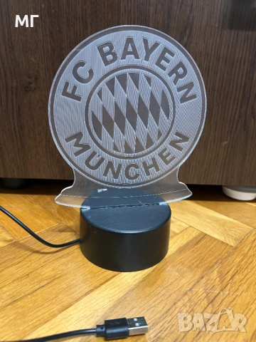 Декоративна/нощна лампа BAYERN Munhen, снимка 4 - Настолни лампи - 54160093