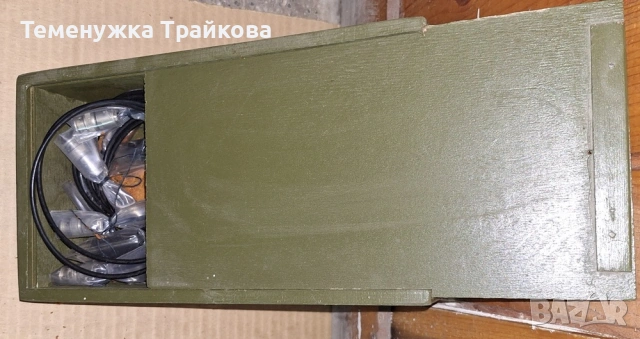 Дървено сандъче с кабели за С6-11, снимка 2 - Друга електроника - 55085437