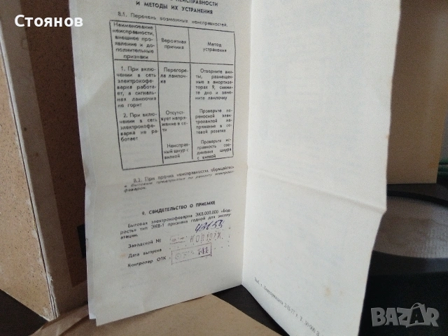 Битова електро кафеварка '' БОДРОСТ '' от соца СССР 1977г., снимка 12 - Кафемашини - 55241456
