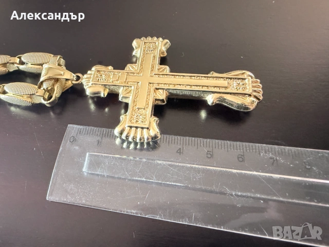 [НОВ] Златен синджир с кръст 37,35 гр., снимка 14 - Колиета, медальони, синджири - 54402833