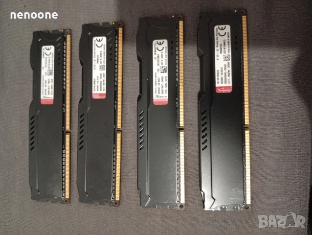 Ram Kingston Fury 16gb (4x4) Ddr3, снимка 2 - RAM памет - 54415502