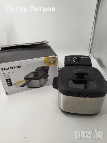 Чисто нов фритюрник TAURUS 1.5л 1200вата инокс