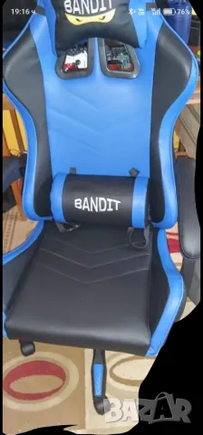 BANDIT BLUE THUNDER: Офис, Геймърски стол, снимка 6 - Столове - 55578479