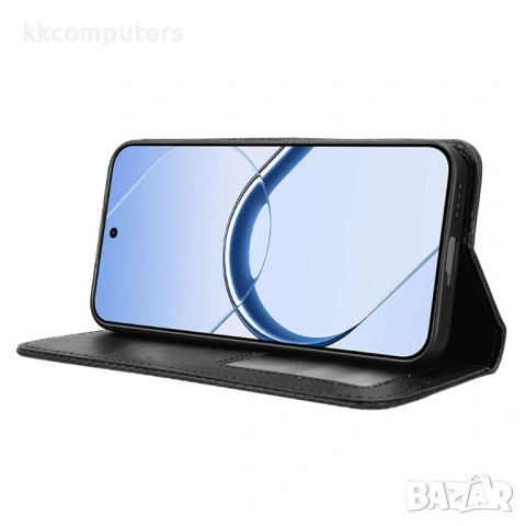Ретро Кожен Калъф Портфейл за Realme 16 5G - Магнитен, Стойка, Слотове, 4 цвята, снимка 9 - Калъфи, кейсове - 54379207