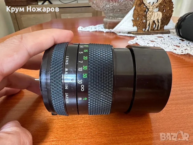 Продавам CHINON. 1:2.8. f=135 mm. multi coated. 7408179.   55ф . В добро състояние, снимка 5 - Други спортове - 55361078
