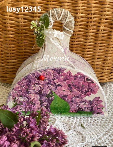 Двоен салфетник-Люляк!💜🌿🐞
