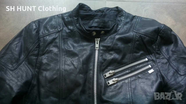 FREAKY NATION LEATHER Jacket Размер XL мъжко яке естествена кожа 16-27, снимка 4 - Якета - 54804668