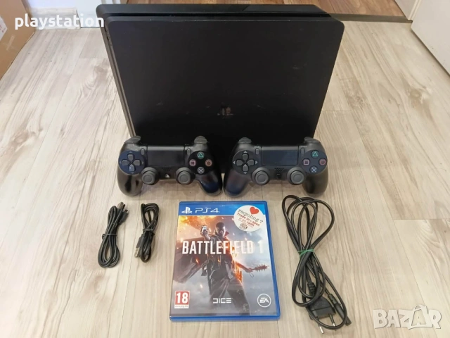 PlayStation 4 Slim 1TB + 2 джойстика + Бонус игри | Софтуер 8.00, снимка 2 - PlayStation конзоли - 52247661