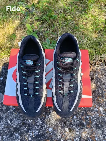 Nike Air Max 95 Black Aura Green, снимка 3 - Маратонки - 55453318