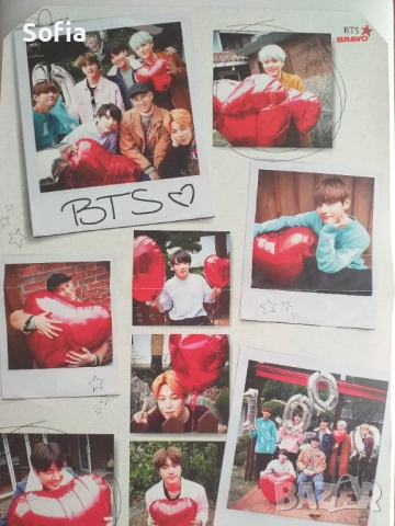 комплект от 3 плаката на BTS от списание запазени за фенове и колекционери, снимка 4 - Списания и комикси - 54602153