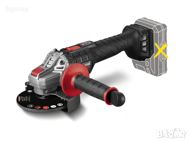 PARKSIDE PERFORMANCE PWSAP 20-Li D4 20V акумулаторен ъглошлайф, Ø 125mm 