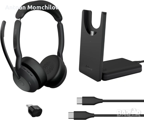 Безжични слушалки Jabra Evolve2 55 Stereo, снимка 5 - Bluetooth слушалки - 54946217