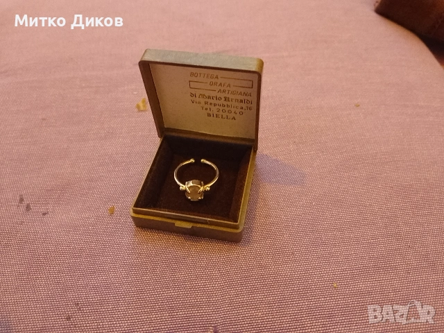Сребърно пръстен че с розов камък детско, снимка 3 - Пръстени - 54988204