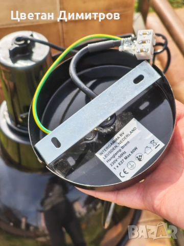 Комплект от две ОГРОМНИ холандски индустриални висящи лампи , снимка 10 - Полилеи - 54181145