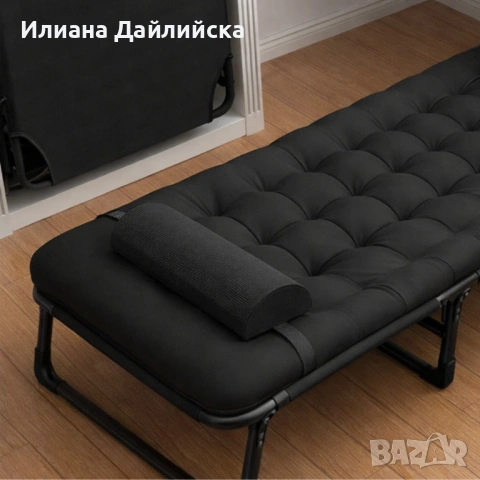 ЛИКВИДАЦИЯ👉Сгъваемо къмпинг легло и градински шезлонг 2в1, с мек матрак и възглавница 35€, снимка 3 - Градински мебели, декорация  - 54829243