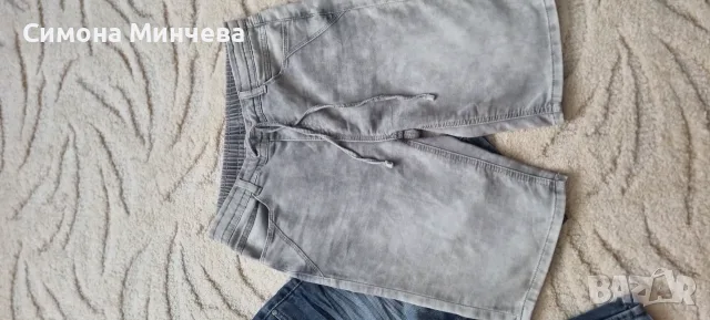 Къси дънкови панталони за тийнейджър и подарък бански H&M, снимка 5 - Детски къси панталони - 55361480