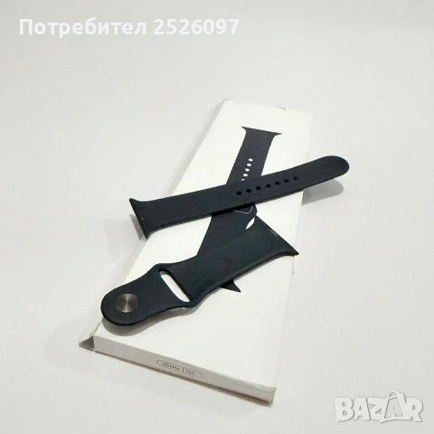 Оригинашна каишка Apple Watch 9 45mm Midnight Sport Band, снимка 3 - Каишки за часовници - 54654848