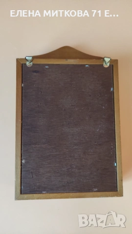 Ретро дървена "къща"за ключове и рамка за снимка 2 в 1, снимка 6 - Декорация за дома - 53978613