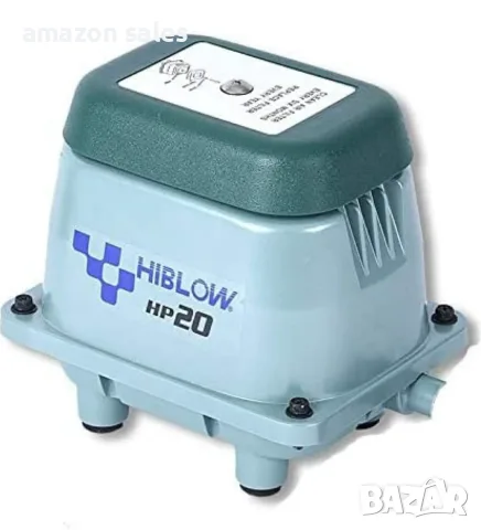 Въздушна помпа HiBlow HP-20 18 л/мин,аератор за езеро и др.,тиха,икономична, нова, снимка 7 - Градинска техника - 55509630