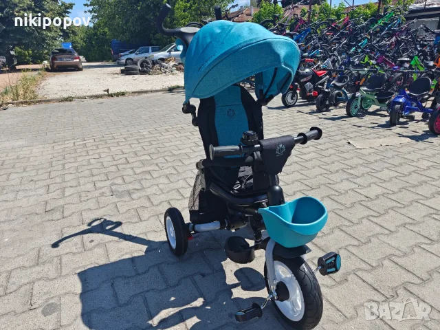 BYOX Детска триколка Flexy LUX син, снимка 5 - Детски велосипеди, триколки и коли - 55440219