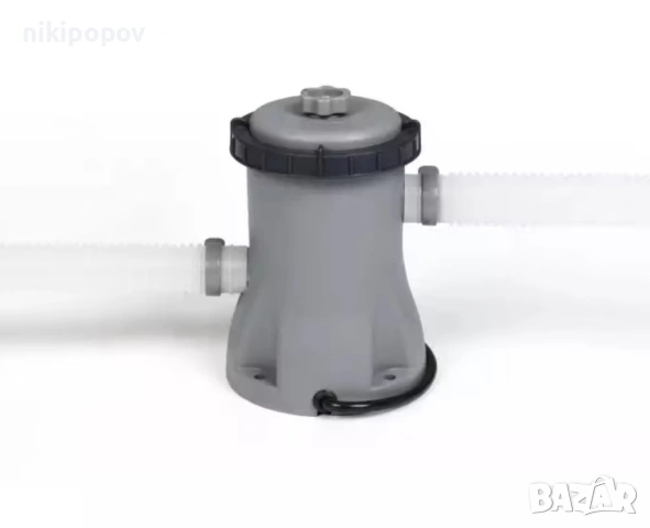 BESTWAY кръгъл басейн с ф. помпа 3.05m x 76cm Steel Pro, снимка 5 - Други - 54646162