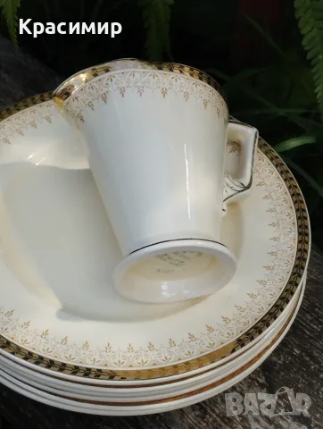 Английски порцелан Burleigh Ware (Burgess & Leigh) – чинии и каничка , снимка 2 - Антикварни и старинни предмети - 55439221