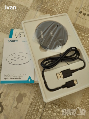 безжично зарядно за слушалки anker