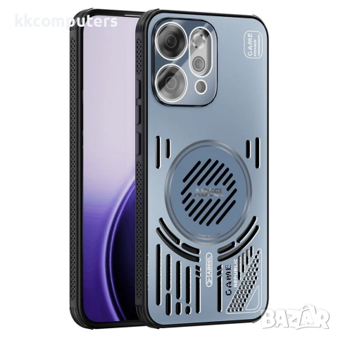 За Oppo Reno14 5G ABEEL Магнитен Калъф с Алуминиева Сплав, Охлаждане и Скрийн Протектор – 5 цвята, снимка 3 - Калъфи, кейсове - 54967282