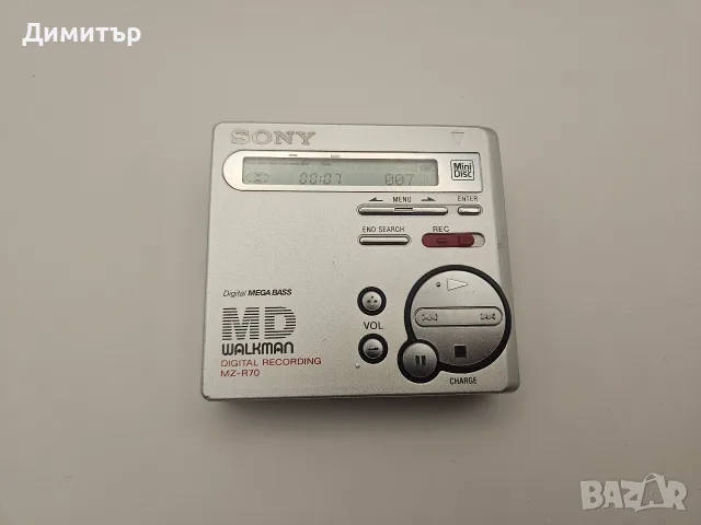 Sony mini disk player MD digital recording walkman MZ-R70 плеър мини диск