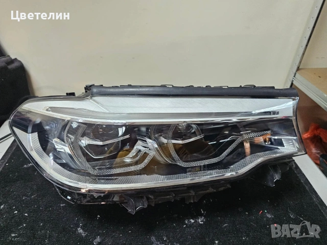 Десен фар фарове BMW 5 G30 G31 LED desen far бмв 5 г30, снимка 3 - Части - 54561548
