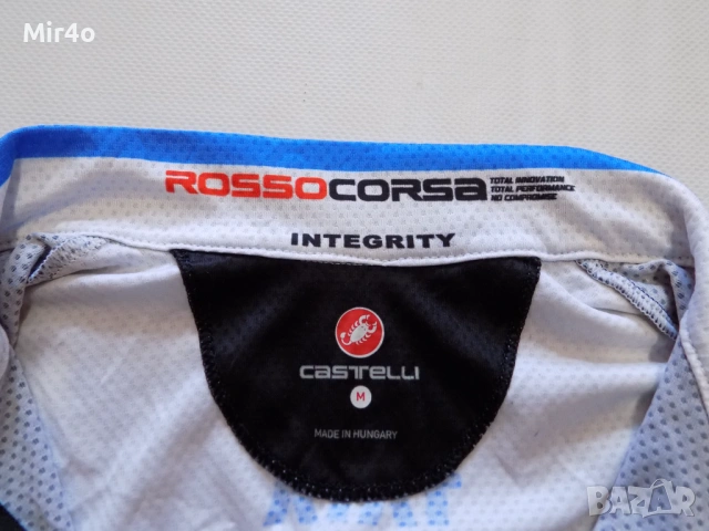 вело джърси castelli rosso corsa екип тениска шосейно колоездене мъжко оригинал M, снимка 7 - Спортни дрехи, екипи - 53989858