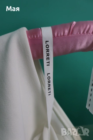 Бяла рокля Lorreti, размер S + колан Lorreti, снимка 5 - Рокли - 53983407