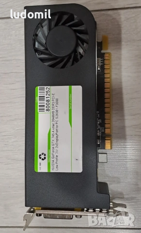 Видеокарта GeForce GTX 745, 2048MB GDDR3, DVI, 2xDP, PCI-E, Low Profile, снимка 2 - Видеокарти - 54660732
