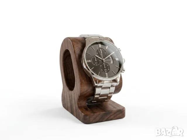 Geneva Freelancer Chronograph Стоманен мъжки часовник хронограф чисто нов с батерия