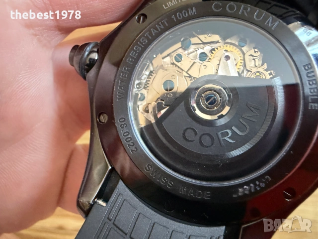 Corum Bubble Day Of The Death 47mm Limited Edition 88бр/Chronograph Titanium, снимка 8 - Мъжки - 54921876