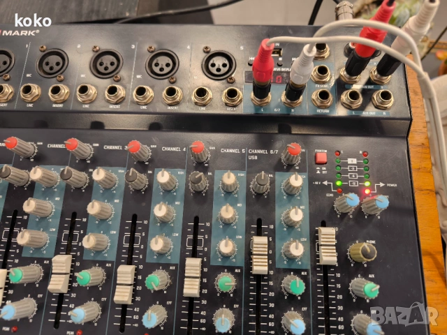 Миксер смесител пулт за музика Mark max , снимка 9 - Ресийвъри, усилватели, смесителни пултове - 54250847