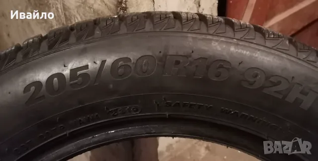 Продавам 1 брой зимна гума 205.60.16 дот 2019 KUMHO , снимка 2 - Гуми и джанти - 55507555