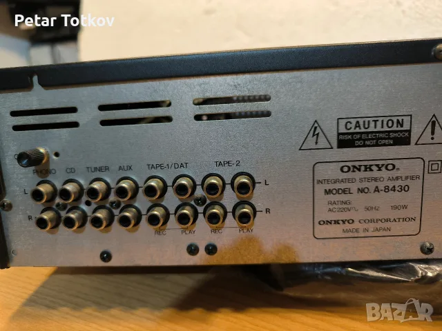Оnkyo a-8430 amplifier-made in japan-внос от Германия , снимка 5 - Ресийвъри, усилватели, смесителни пултове - 55670354