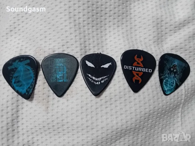DISTURBED  guitar picks - сувенирни перца за китара , лицензно производство, Великобритания