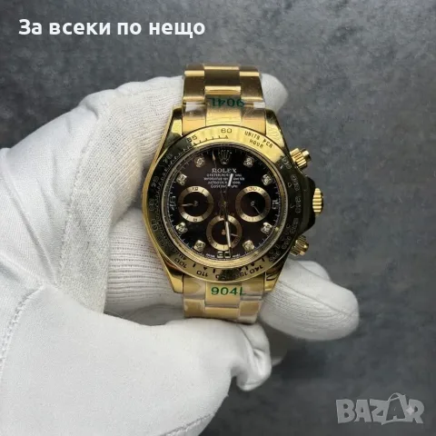 Rolex Daytona Мъжки Златен Часовник С Автоматичен Механизъм Код Chronolux65
