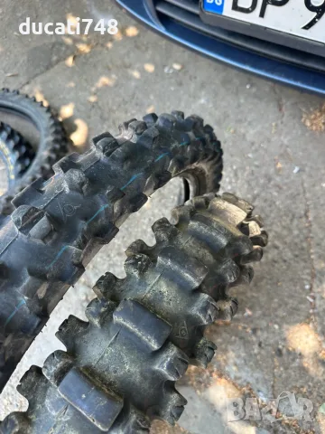 Предна и задна мотокрос гуми Dunlop - 80/100/21 - 100/90/19 , снимка 3 - Гуми и джанти - 55532668