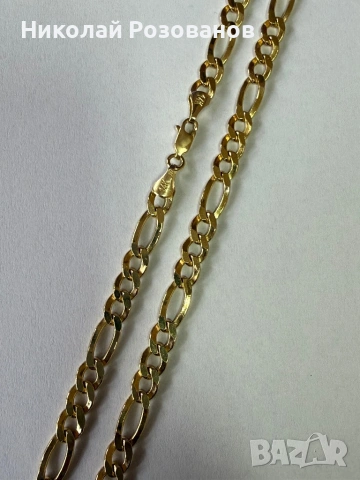 Мъжки златен ланец НОВ, снимка 2 - Колиета, медальони, синджири - 54278284