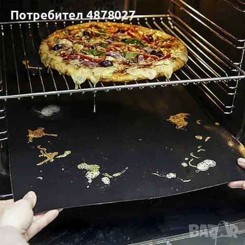 Незалепващи тефлонови подложки за барбекю от фибростъкло 5 броя, снимка 14 - Други - 55467825