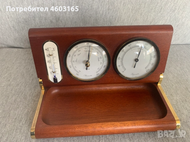 барометър термометър влагомер, снимка 4 - Антикварни и старинни предмети - 54174375
