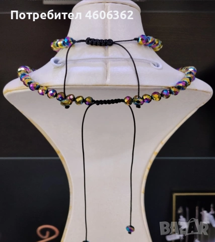 ръчно изработени колие и гривна , снимка 7 - Гривни - 54308864