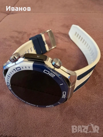 КАТО НОВ!!! Смартчасовник Huawei Watch Ultimate 2 Blue, снимка 6 - Смарт гривни - 54510458