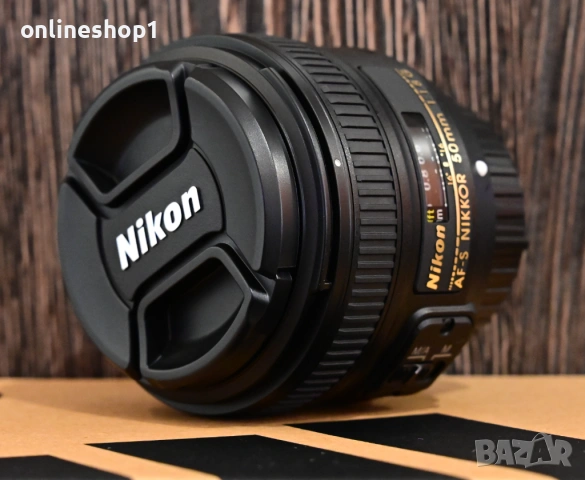Обектив Nikon 50mm f/1.8G AF-S NIKKOR - Като нов! , снимка 4 - Обективи и филтри - 54896460