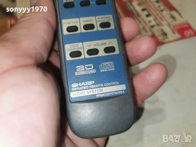 SHARP PRMCG0107AWSA AUDIO REMOTE 2407260845H2E7R, снимка 2 - Ресийвъри, усилватели, смесителни пултове - 55400127